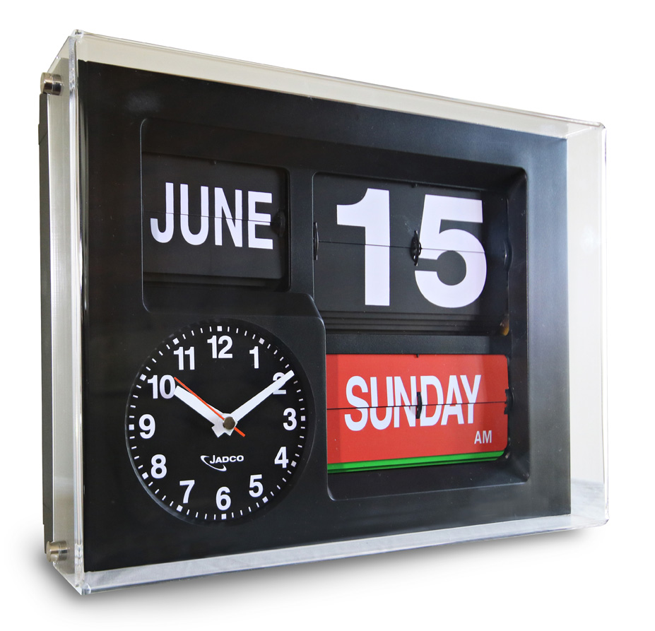 Jadco Time Calendar Clock with Day Spelt in Full Jadco Time