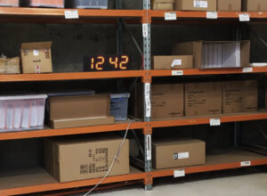 Large LED clock for warehouses